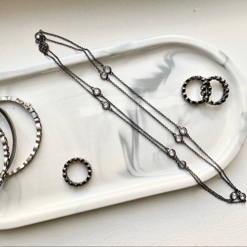 Long Strand Station Necklace - 36”